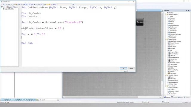 WinCC ComboBox by vbscripts. WinCC V7 SCADA tutorial #44
