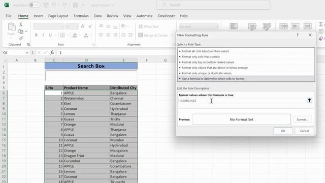How to Build Search Box in Excel tamil|2023|Techcachetamil|Generate search box|Create Search Box