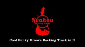 Cool Funky Groove Backing Track in E