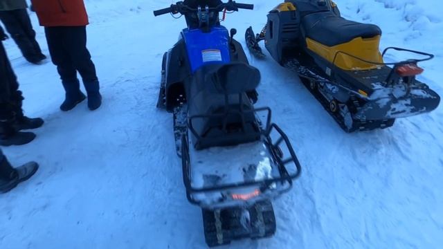 На снегоходе в -30 по лесу. смотреть онлайн