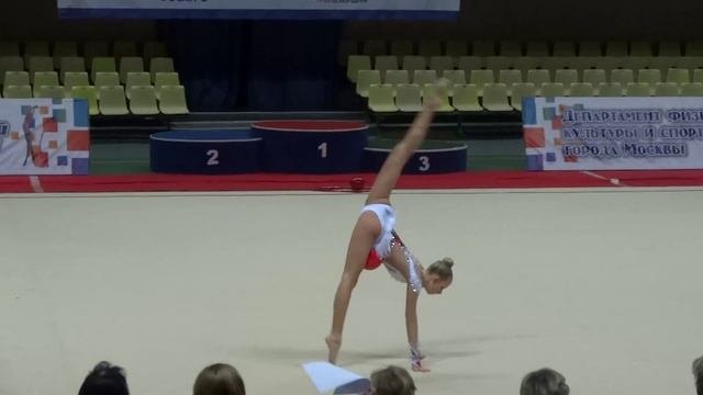 Белькова Ольга,мяч.Чемпионат Москвы,17.03.2014.Командные. смотреть онлайн