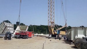 Гусеничный кран МКГС-100.1 настройка приборов безопасности.