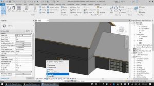 Changing Visual Style to Realistic in Revit