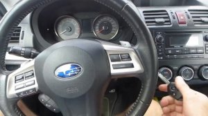 Subaru Forester изготовление дубликата чип ключа зажигания с кнопками в Минске. Key programming