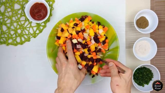 Тушеные овощи с фасолью. Постный рецепт
