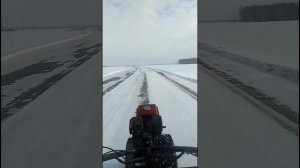 поездка зимой на мотоблоке по маршруту Екатериновка первое песьяново Ишим рн тюм обл часть 3!