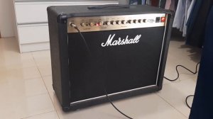 Amplificador Marshall DSL 40c - teste do som.