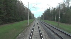 Скорый поезд БЧ № 25 Москва-Минск. Съемка из окна поезда.