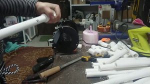 Баръер для тренировки с  собакой из ПВХ труб