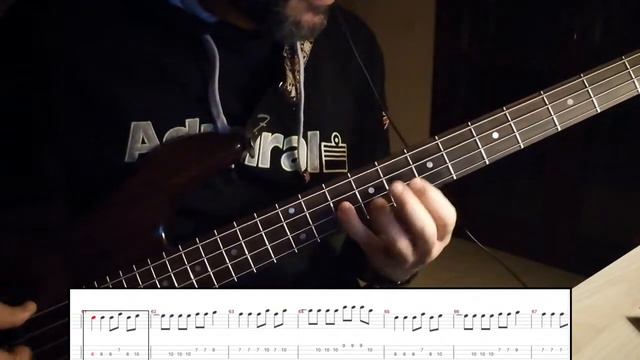 The Cure - Love Song (BASS COVER + BASS TAB + BASS SCORE) смотреть онлайн