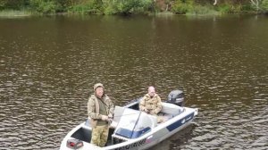 Рыбалка на Рыбинском водохранилище. Село Брейтово. База отдыха "НА ВОЛНЕ". Лодка Салют-430.