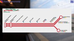 HOW TO GET FROM MILANO CENTRALE STATION TO MILAN MALPENSA AIRPORT / ITALIAN TRAIN TRIP REPORT