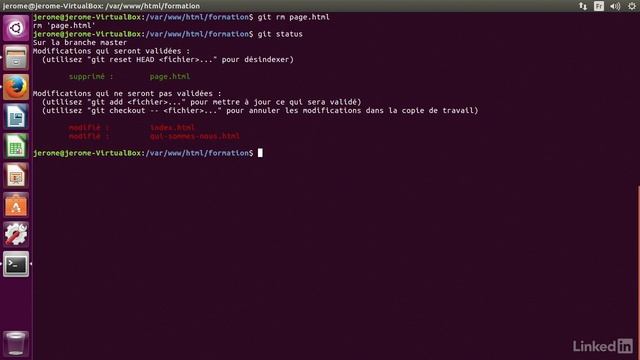 Tutoriel GIT : Supprimer un fichier | video2brain.com смотреть онлайн