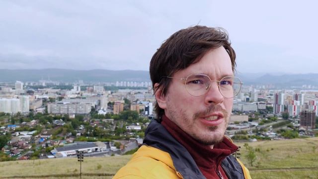 Красноярск. Караульная гора, Харе Кришна, день города