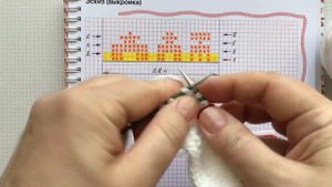 Жаккард спицами. Маленький МК