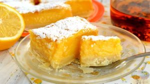 Не пироженка, а чудо!
Сладкие лимонные полосочки