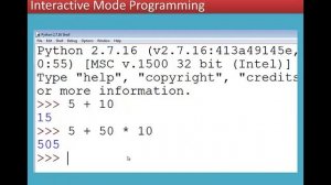 04/17 Chapter 5 Python -Variables and Operators