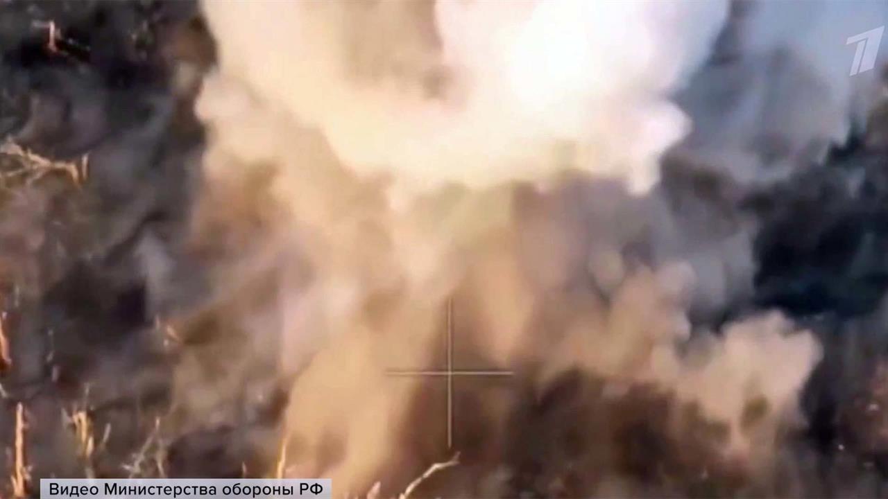 Российские артиллеристы уничтожили группу пехоты десантно-штурмовой бригады ВСУ в районе Клещеевки