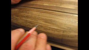 Как сделать разметку стыков досок обшивки. Парусник "BOUNTY".
