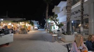 Hersonissos Crete, old village, nightlife, walking tour 4k, Kreta, Greece 2023