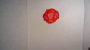 как быстро нарисовать розу  гуашью