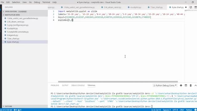 Python Dersleri #51 - Matplotlib Pie Chart смотреть онлайн