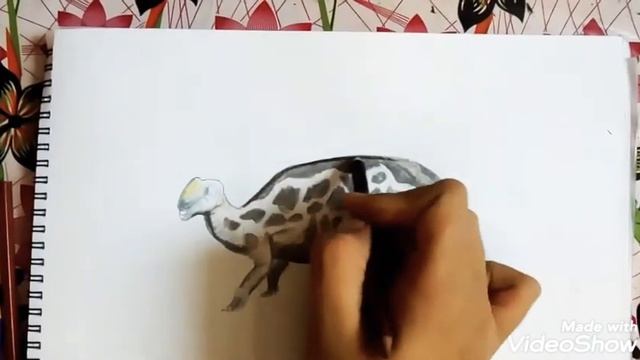 Dinosaur sketch, altirhinus dinosaur sketch , dinosaur drawing , pencil colour dinosaur sketch смотреть онлайн