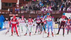 Чемпионат России по биатлону. Эстафета женщины 4х6 км