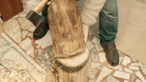 Чаша из старого куска сосны первая часть