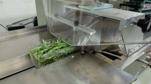 Упаковка розмарина на горизонтальном упаковочном автомате MAGIKON 6000AGDPT с опцией газа