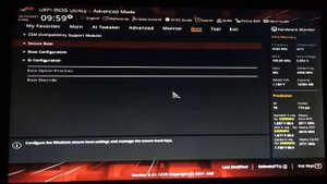 Z590 Intel Raid M.2, Secure Boot und TPM Bios Settings