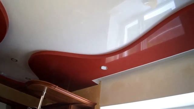 Многоуровневые натяжные потолки на кухню смотреть онлайн