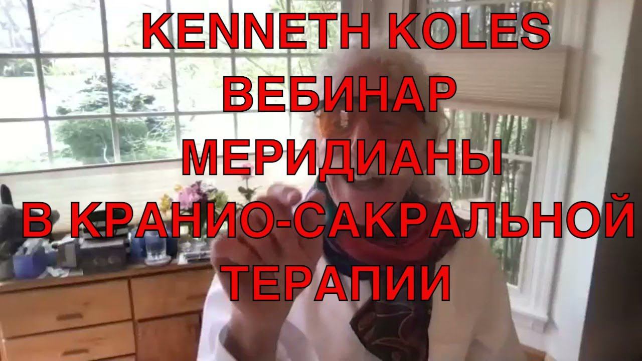 Меридианы в краниосакральной терапии. Kenneth Koles Richard. Вебинар