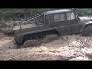 УАЗ на трёх мостах, круть!