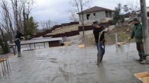 Армирование монолитного перекрытия  Заливка бетона