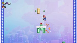 Super Mario Wonder - Wall Climb Jump II Fluff Puff Peaks World 2