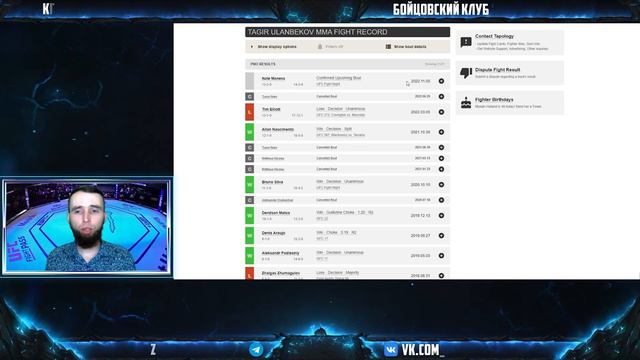 ТАГИР УЛАНБЕКОВ - НЭЙТ МАНЕСС ПРОГНОЗ | АНАЛИТИКА НА ТУРНИР UFC: RODRIGUEZ VS. LEMOS | MMABETS смотреть онлайн