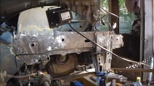 Битый Renault Logan. часть 6. Приварка лонжерона и ровняю железки.