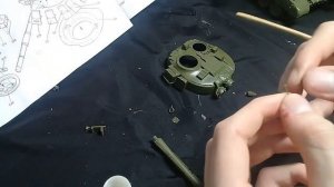 Диорама с танком #1 Сборка и окраска танка Т-80УД в масштабе 1:35