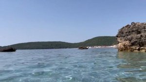 Beach Jaz. The most beautiful beach in Budva. Пляж Яз в Будве. Самый чистый и красивый пляж