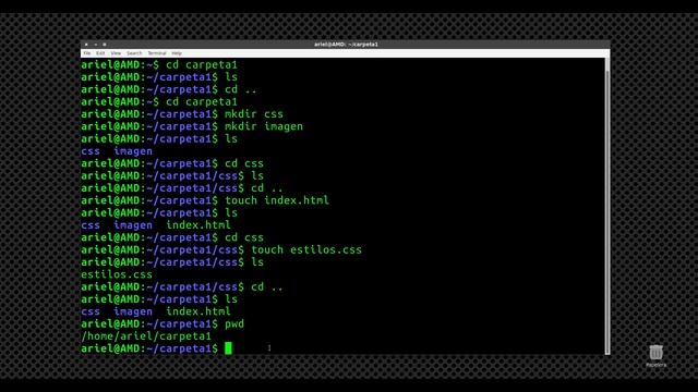 Instalación de Git y comandos básicos de la terminal de Linux смотреть онлайн