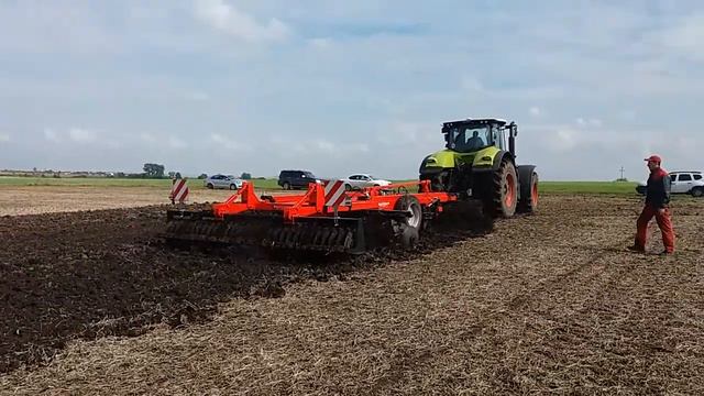 Дисколаповая борона QUIVOGNE Тinemaster 460/5 c тяжелым катком ROLLPRO 600