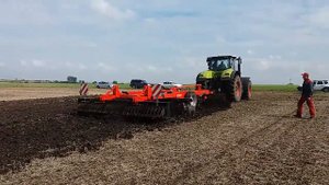 Дисколаповая борона QUIVOGNE Тinemaster 460/5 c тяжелым катком ROLLPRO 600
