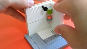 Лего Туториал – Ванная комната. Lego tutorial – bathroom.