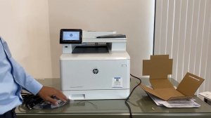 Unboxing HP Color LaserJet Pro M479fnw