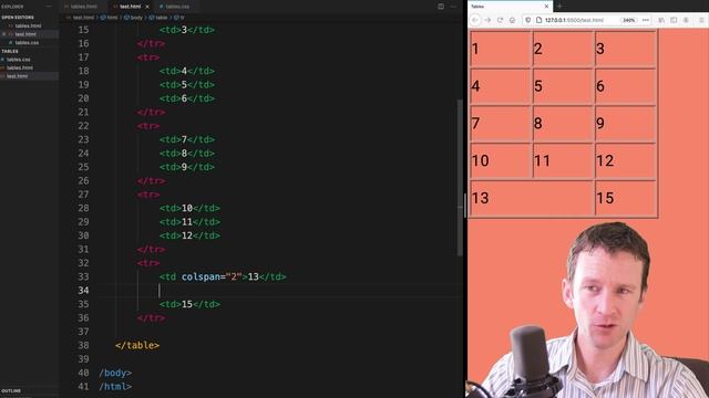 HTML Tables Tutorial with CSS Styling - Crash Course