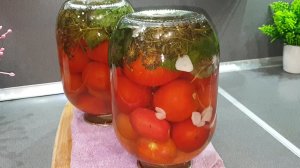 САМЫЕ ВКУСНЫЕ ПОМИДОРЫ НА ЗИМУ, ПРОЩЕ ПРОСТОГО -всё съедается, маринад выпивается.