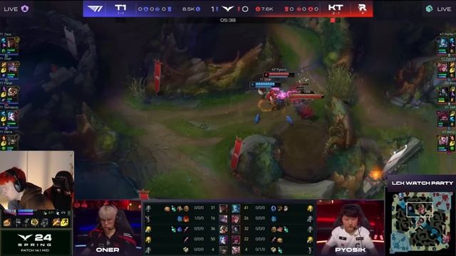 T1 VS DEFT, BERYL, PYOSIK | ПОВТОР ФИНАЛА WORLDS 2022 | T1 VS KT | LCK SPRING 2024