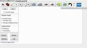 Digital Car painter Background Mask Overview