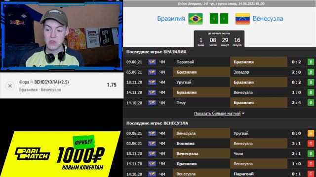 БРАЗИЛИЯ - ВЕНЕСУЭЛА ОБЗОР КУБКА АМЕРИКИ 2021 смотреть онлайн